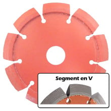 Disque diamant avec segment large en V pour béton HVBT