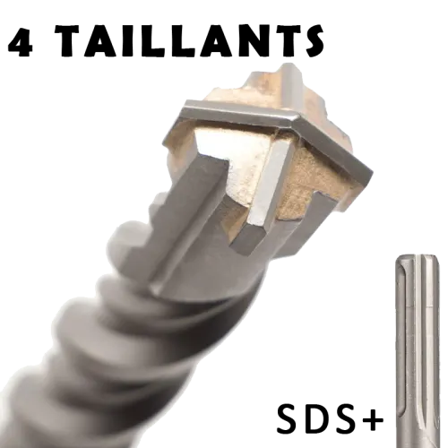 Coffret de 7 forets à béton THOR SDS Plus à 4 taillants - HANGER - 155764
