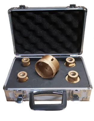 Coffret cloche diamant pour meuleuse