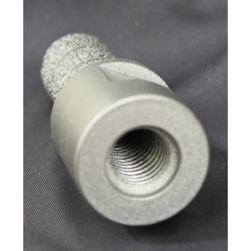 Fraise diamant à sec pour meuleuse M14 - D. 8 mm LU 45 mm - Céramique /  Grès / Granit