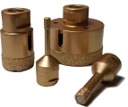 Cloche diamant pour meuleuse carrelage / gres cerame - Raccord M14