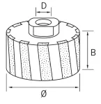 ROULEAU DIAMANT AVEC SEGMENT ELECTRO