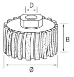 ROULEAU DIAMANT AVEC SEGMENT METALLIQUE
