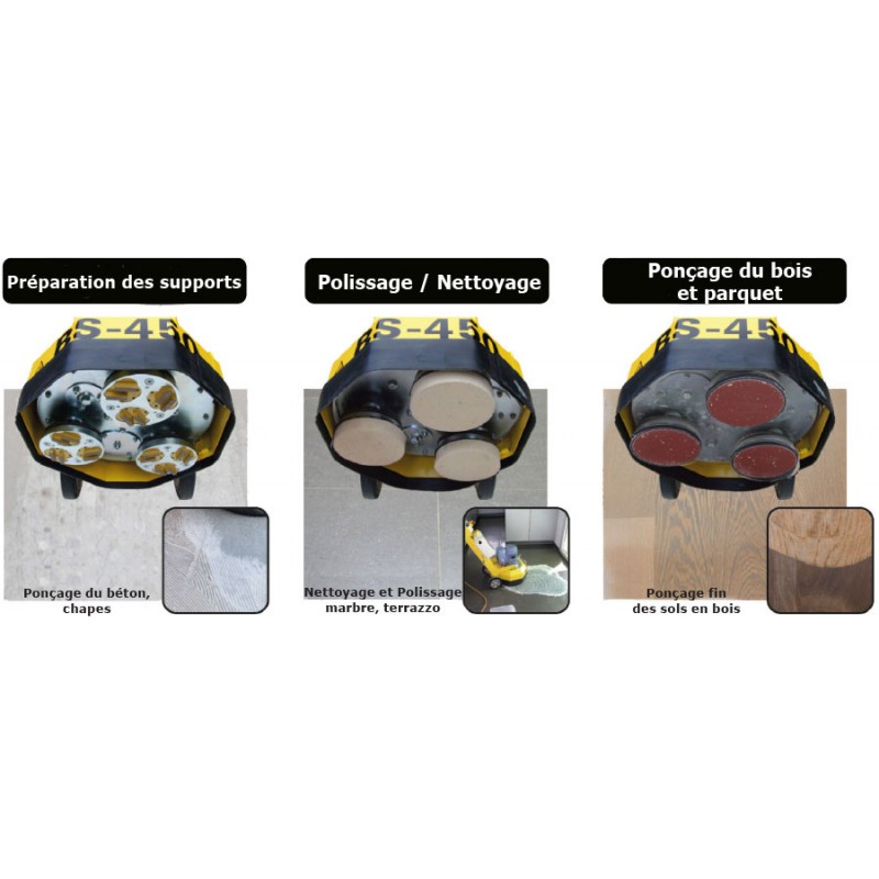 Disques pour la préparation de sols marbre MM pour ponceuses - Var Ponçage