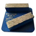 Plaquette Husqvarna liant dur — 2 segments diamant