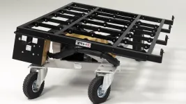 Plateau à rouleaux et châssis sur roues pneumatiques