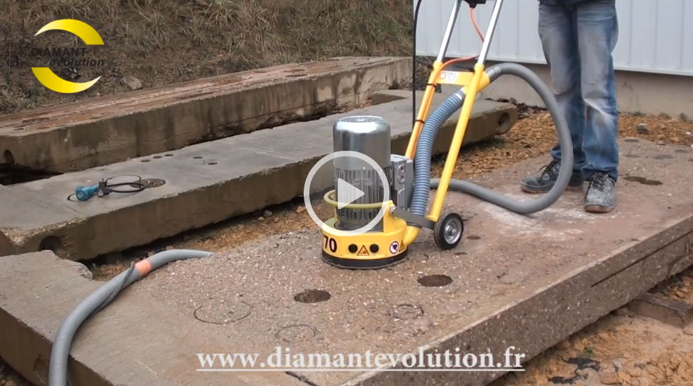 Ponceuse BS270 pour poncage de de sol béton, peinture , colle — free download