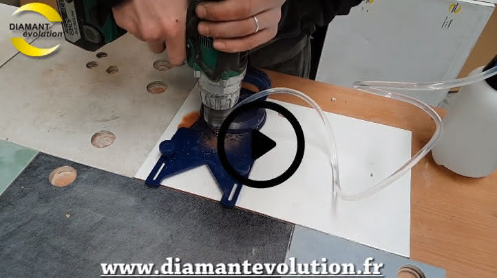 Trépan diamant pour percer carrelage et grés cérame